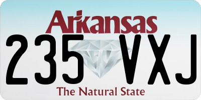 AR license plate 235VXJ