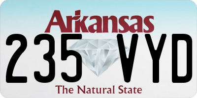 AR license plate 235VYD