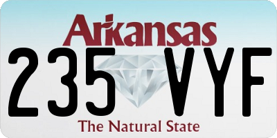 AR license plate 235VYF