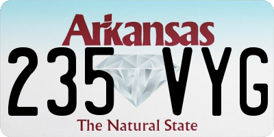 AR license plate 235VYG