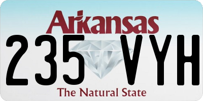 AR license plate 235VYH