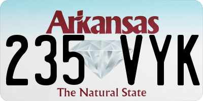 AR license plate 235VYK