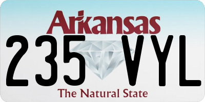 AR license plate 235VYL