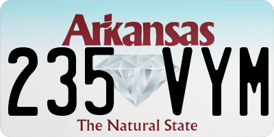 AR license plate 235VYM