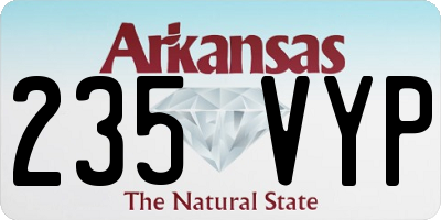 AR license plate 235VYP