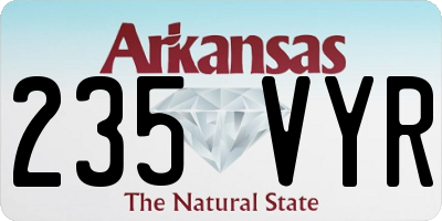 AR license plate 235VYR