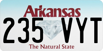 AR license plate 235VYT