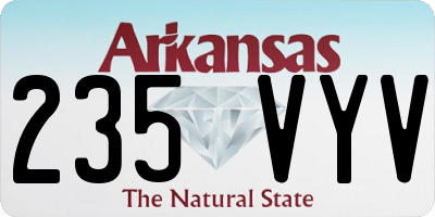 AR license plate 235VYV