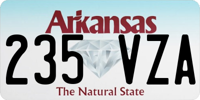 AR license plate 235VZA