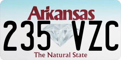 AR license plate 235VZC