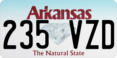 AR license plate 235VZD