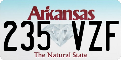 AR license plate 235VZF