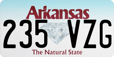 AR license plate 235VZG