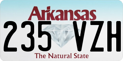 AR license plate 235VZH