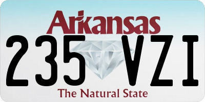 AR license plate 235VZI