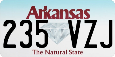 AR license plate 235VZJ