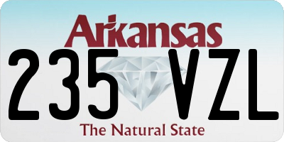 AR license plate 235VZL