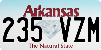 AR license plate 235VZM