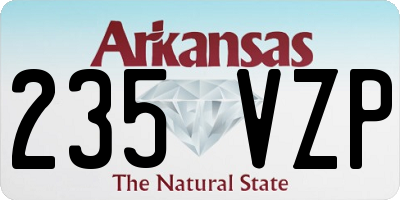 AR license plate 235VZP