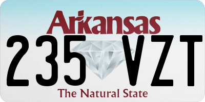 AR license plate 235VZT