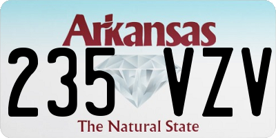 AR license plate 235VZV