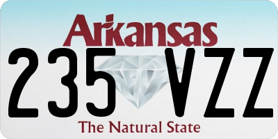 AR license plate 235VZZ