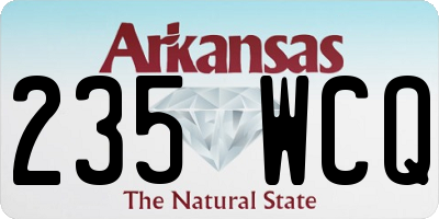 AR license plate 235WCQ