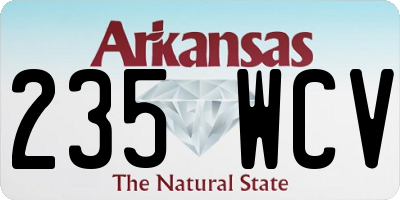 AR license plate 235WCV