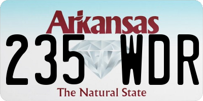 AR license plate 235WDR