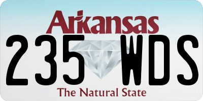 AR license plate 235WDS