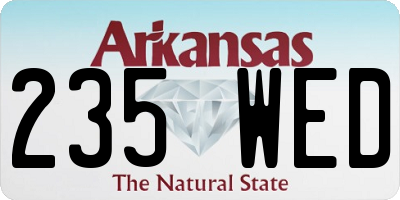AR license plate 235WED