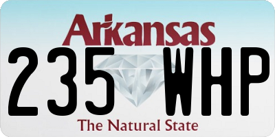 AR license plate 235WHP