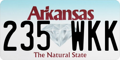 AR license plate 235WKK