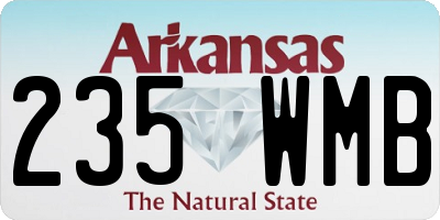 AR license plate 235WMB