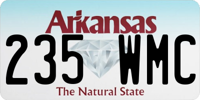 AR license plate 235WMC