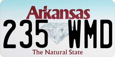 AR license plate 235WMD