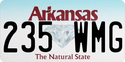 AR license plate 235WMG