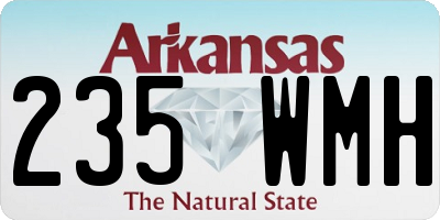 AR license plate 235WMH