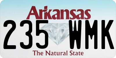 AR license plate 235WMK