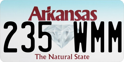 AR license plate 235WMM