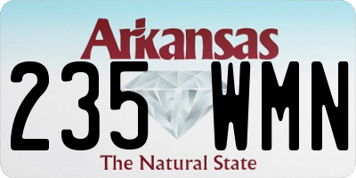 AR license plate 235WMN