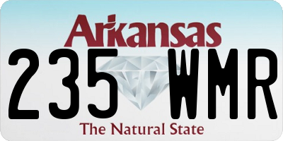 AR license plate 235WMR