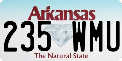 AR license plate 235WMU