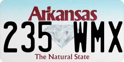 AR license plate 235WMX