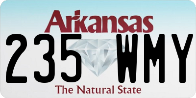 AR license plate 235WMY