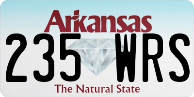 AR license plate 235WRS