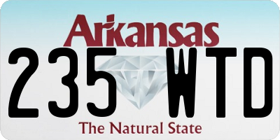 AR license plate 235WTD