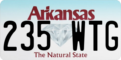 AR license plate 235WTG
