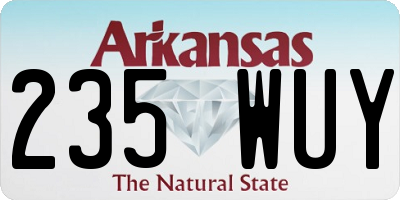 AR license plate 235WUY