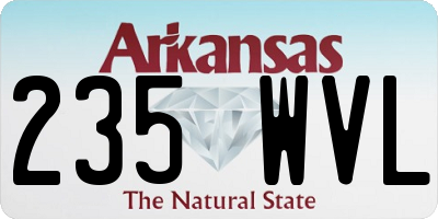 AR license plate 235WVL